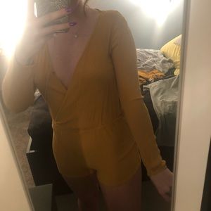 Yellow Long Sleeve Romper